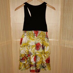 Arden B Womens Knit Top Dress With Silky Skirt Medium